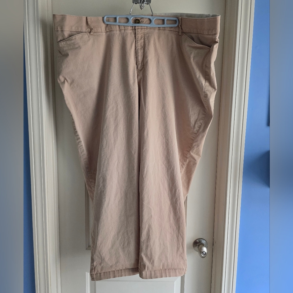 Plus size capris - tan